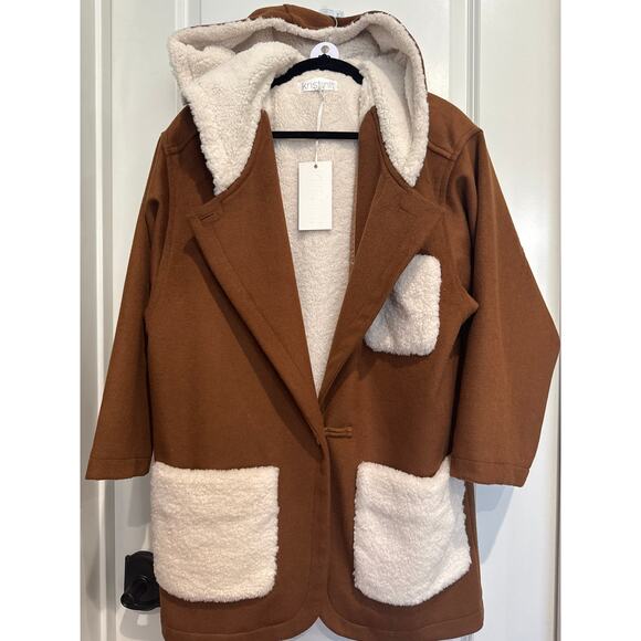 MSRP $385 | Kristinit Nutmeg Cuddly Coat – Size M | Wool Blend | SAME DAY SHIP - Picture 5 of 6
